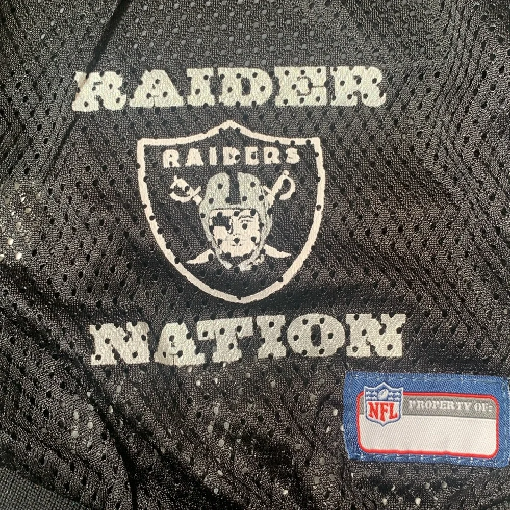 NFL Black Raider Nation Pet Jersey XS